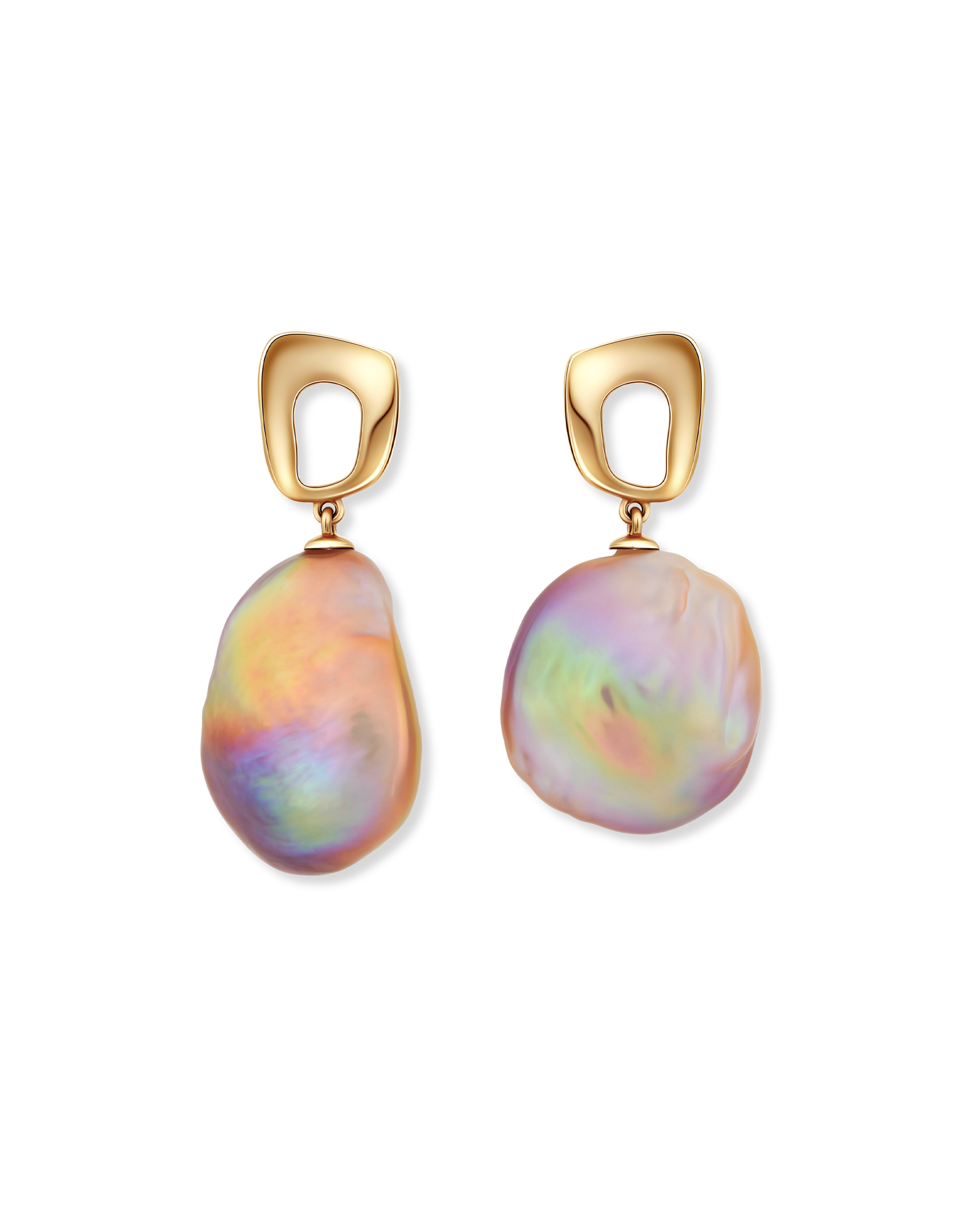 Klobige quadratische Ohrringe