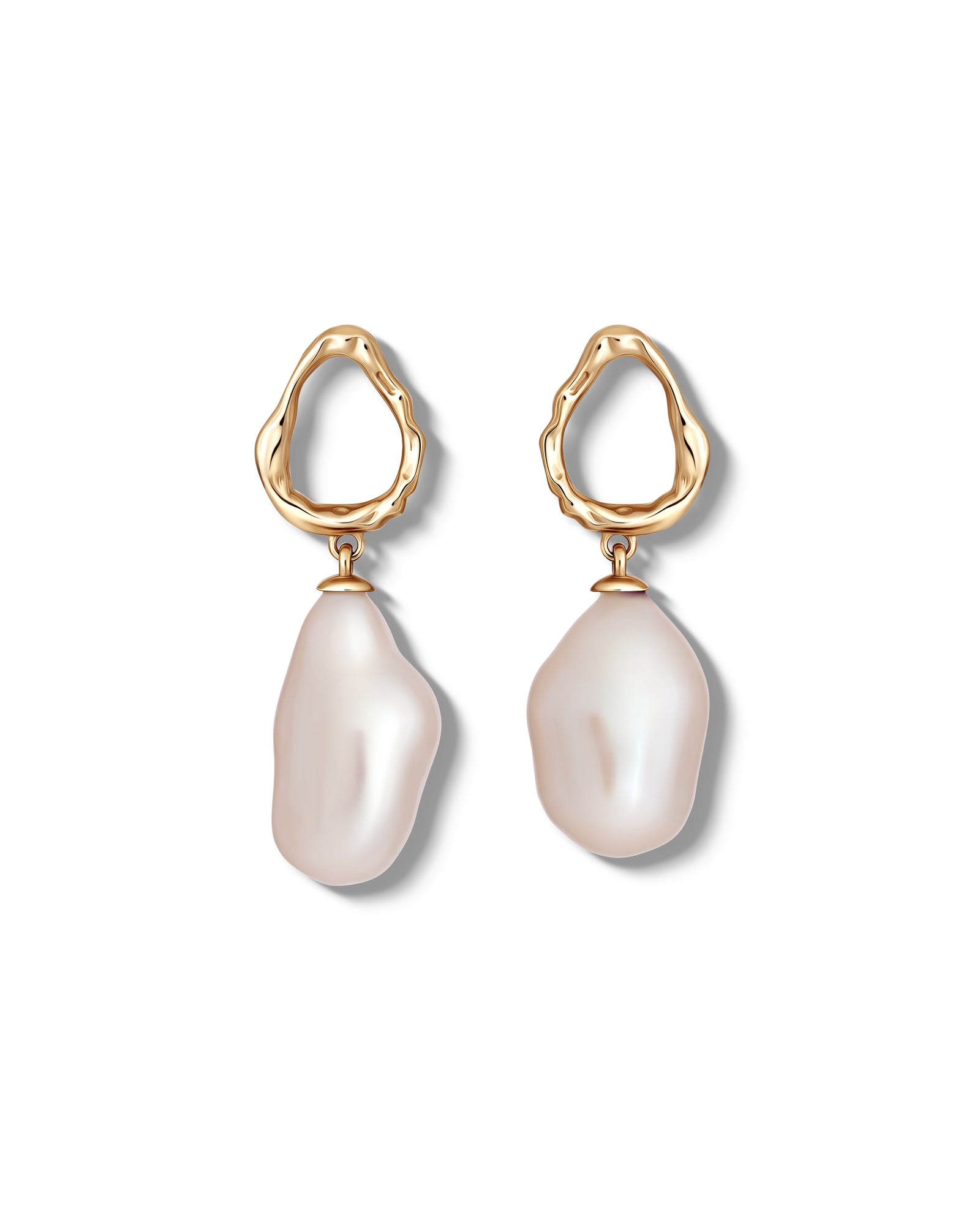 Alltägliche Perlenohrringe