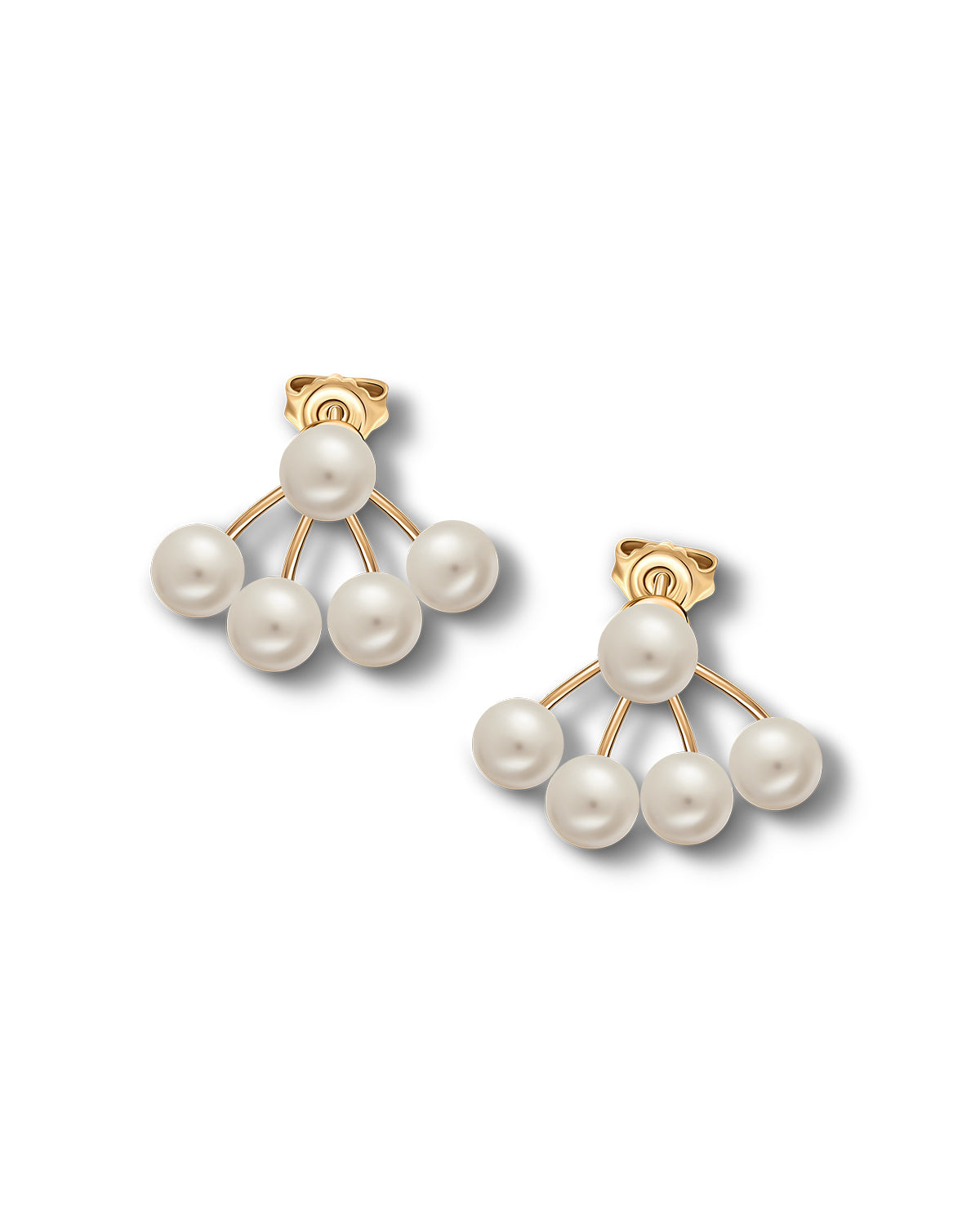 Ohrstecker mit fünf Perlen