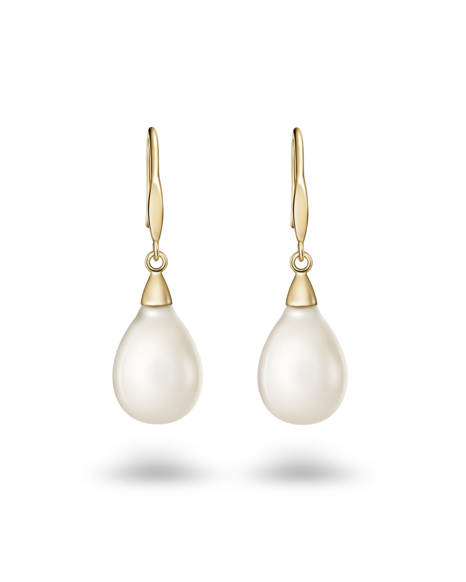 Tropfenförmige Perlenohrringe