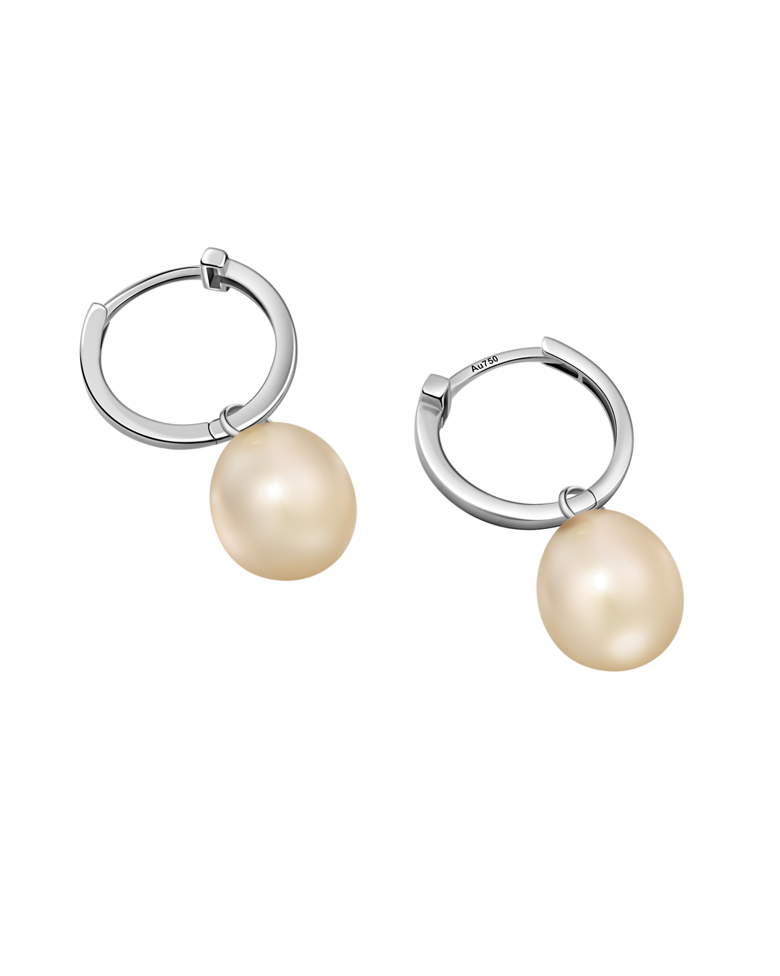 Natural Pearl Hoops