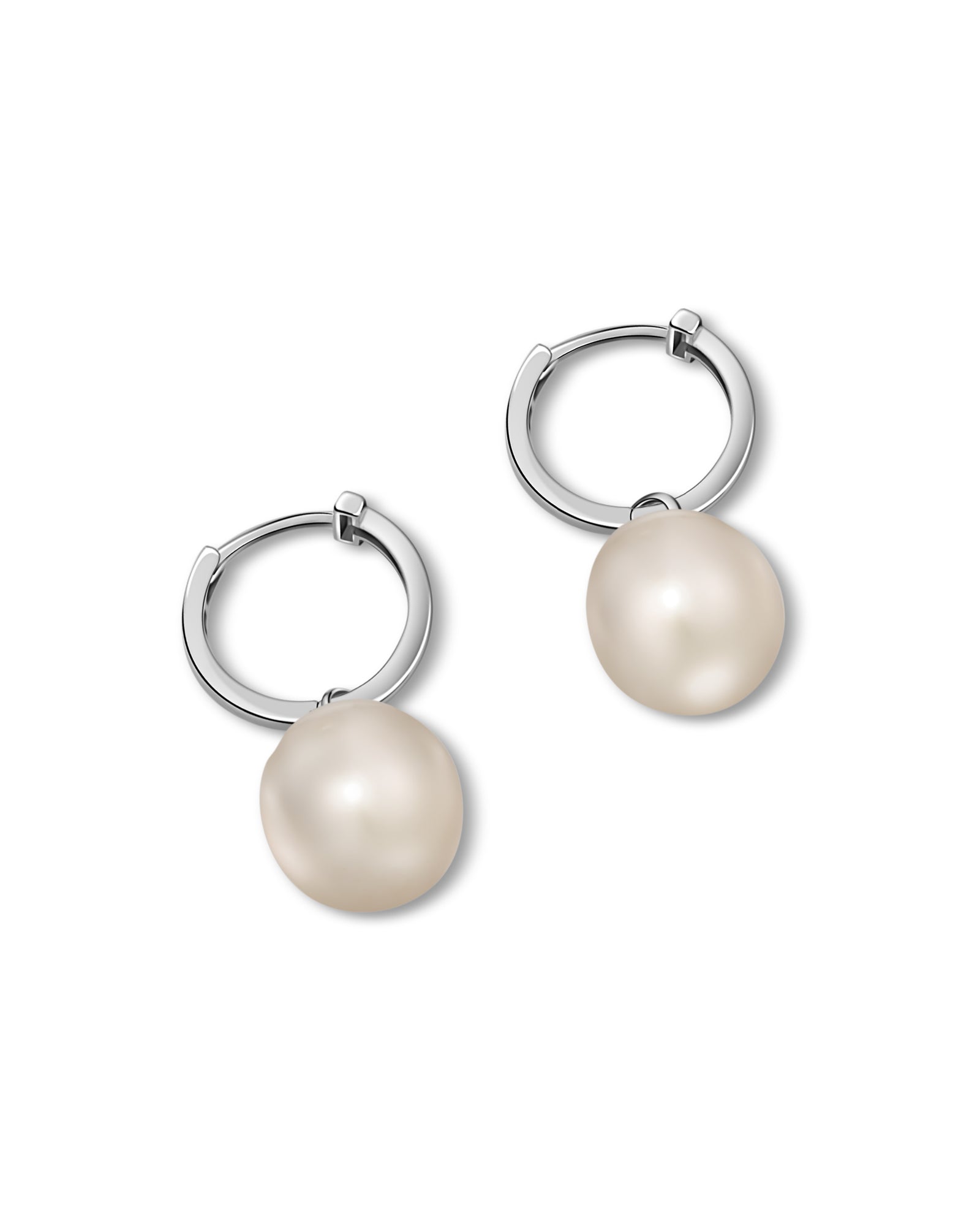 Natural Pearl Hoops