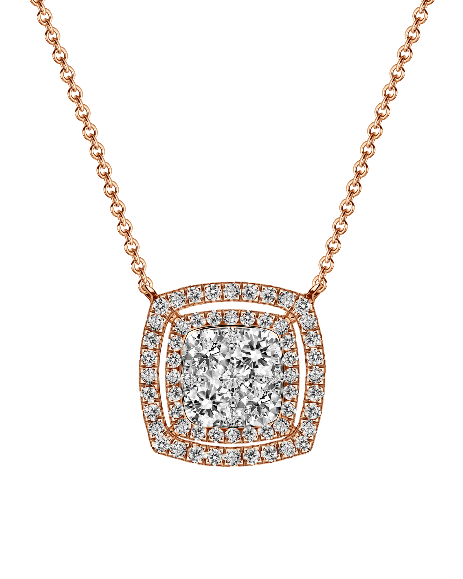 Diamond Light Cascade Necklace