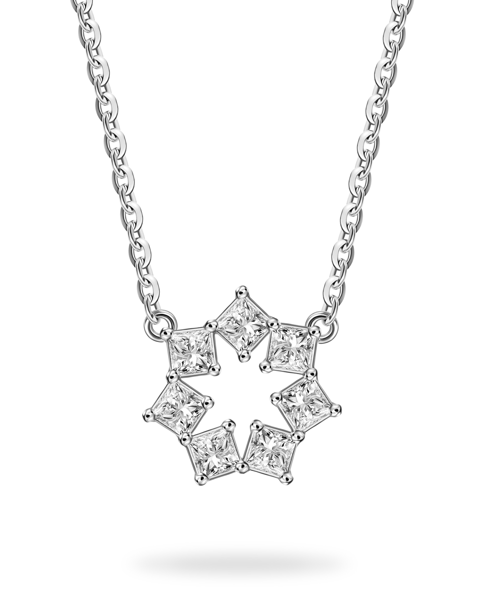 Diamond Snowflake Necklace