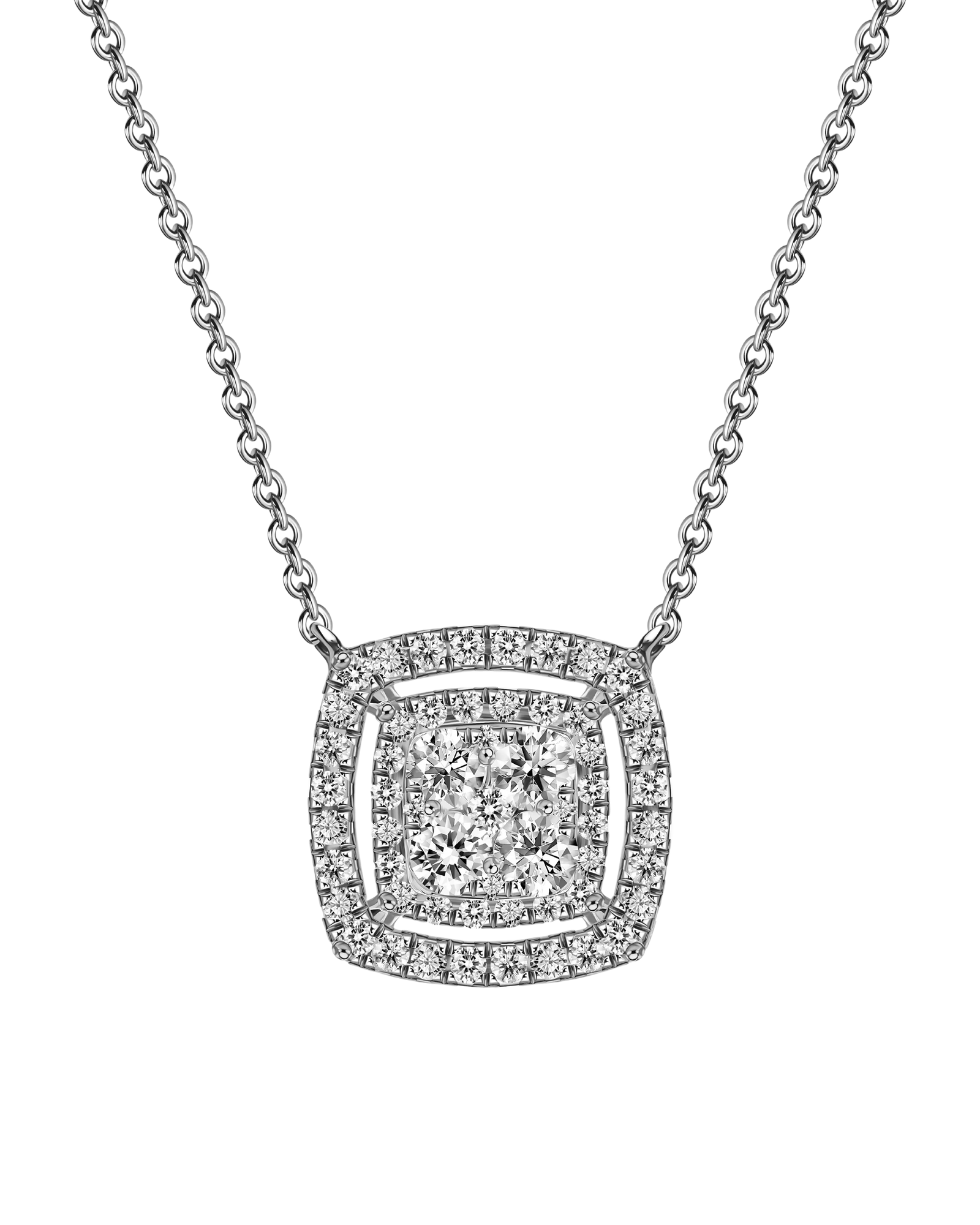 Diamond Light Cascade Necklace