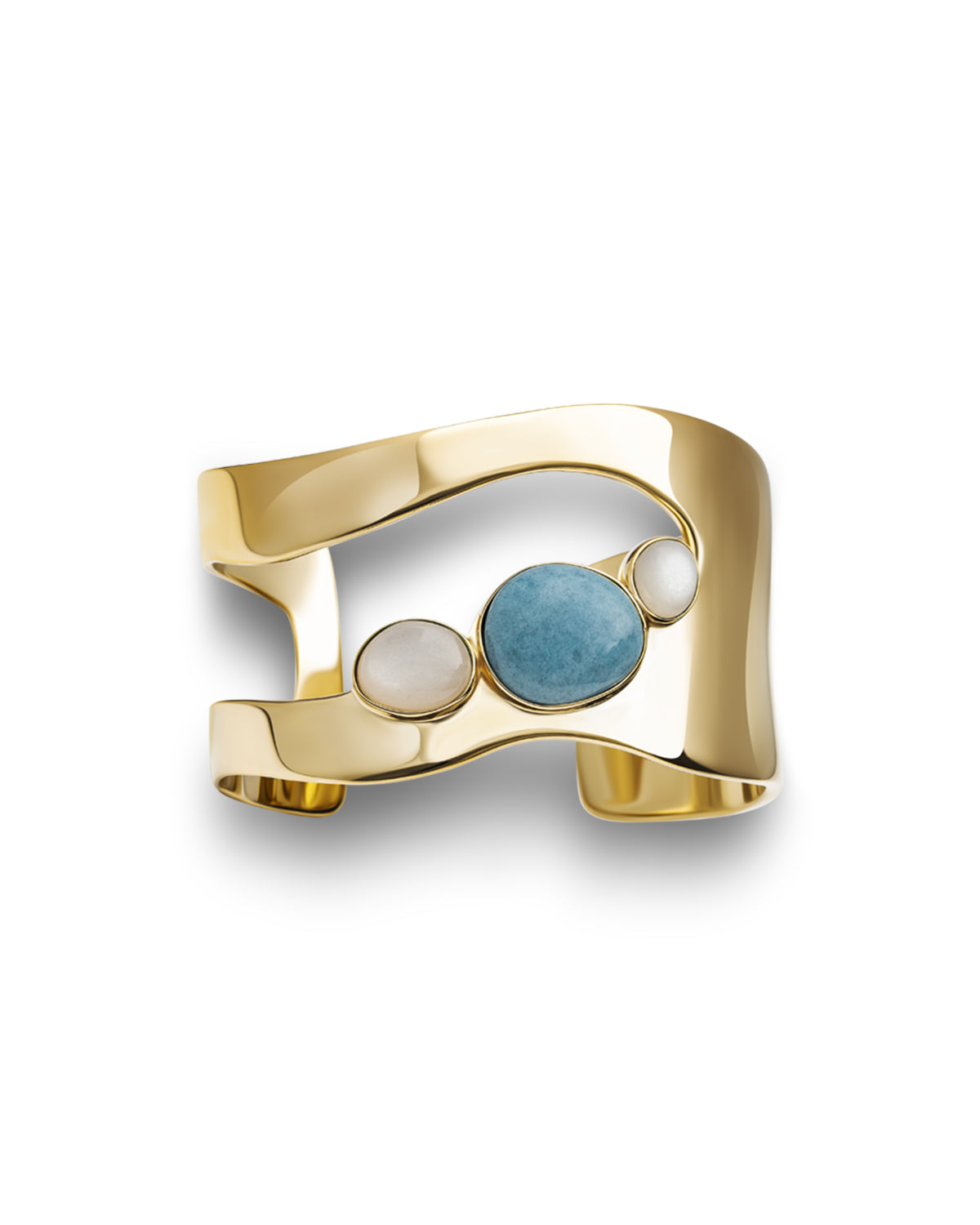 Unregelmäßiger Tropfen Armreif