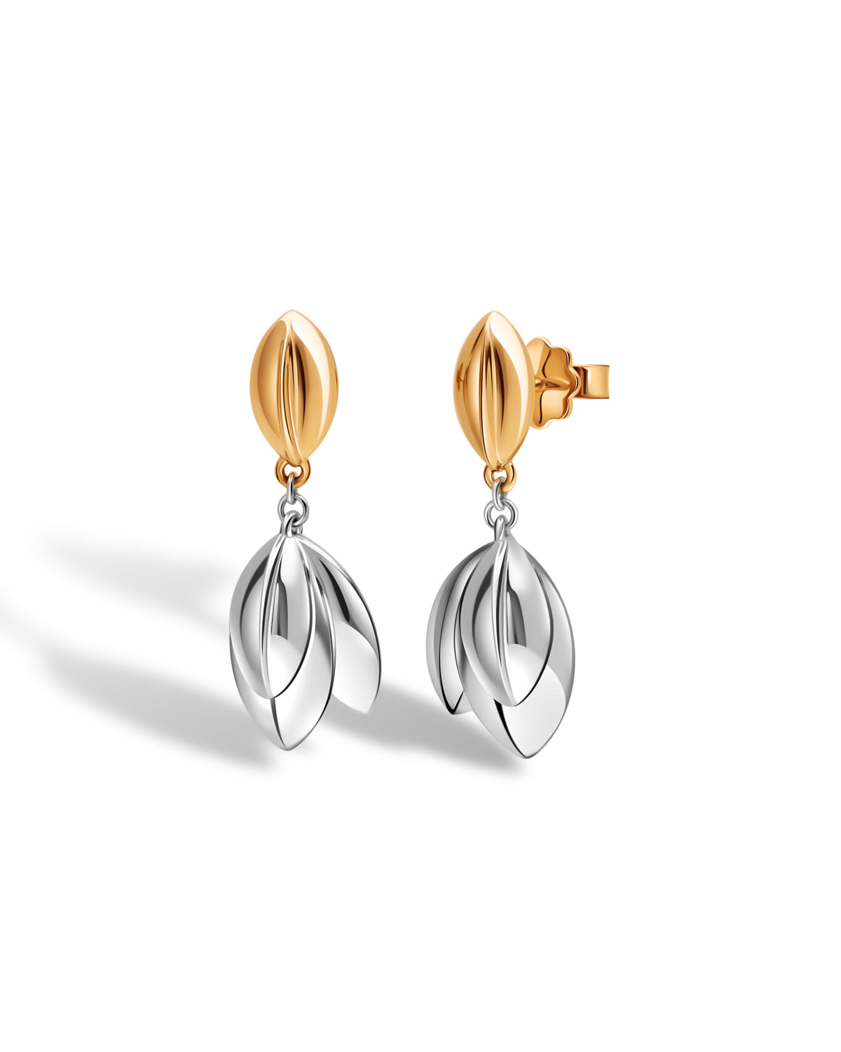 Mistelzweig-Blatt-Ohrringe