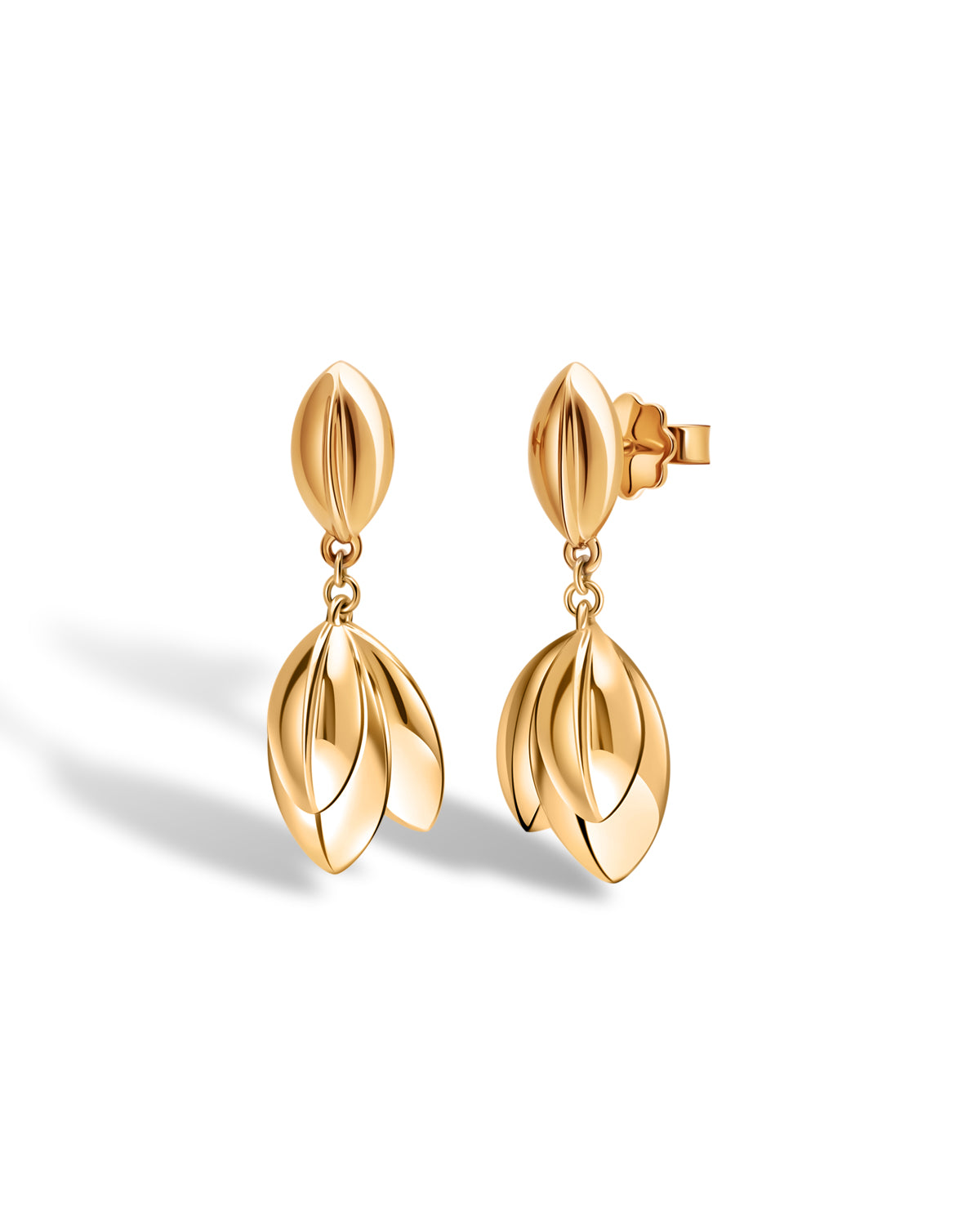 Mistelzweig-Blatt-Ohrringe