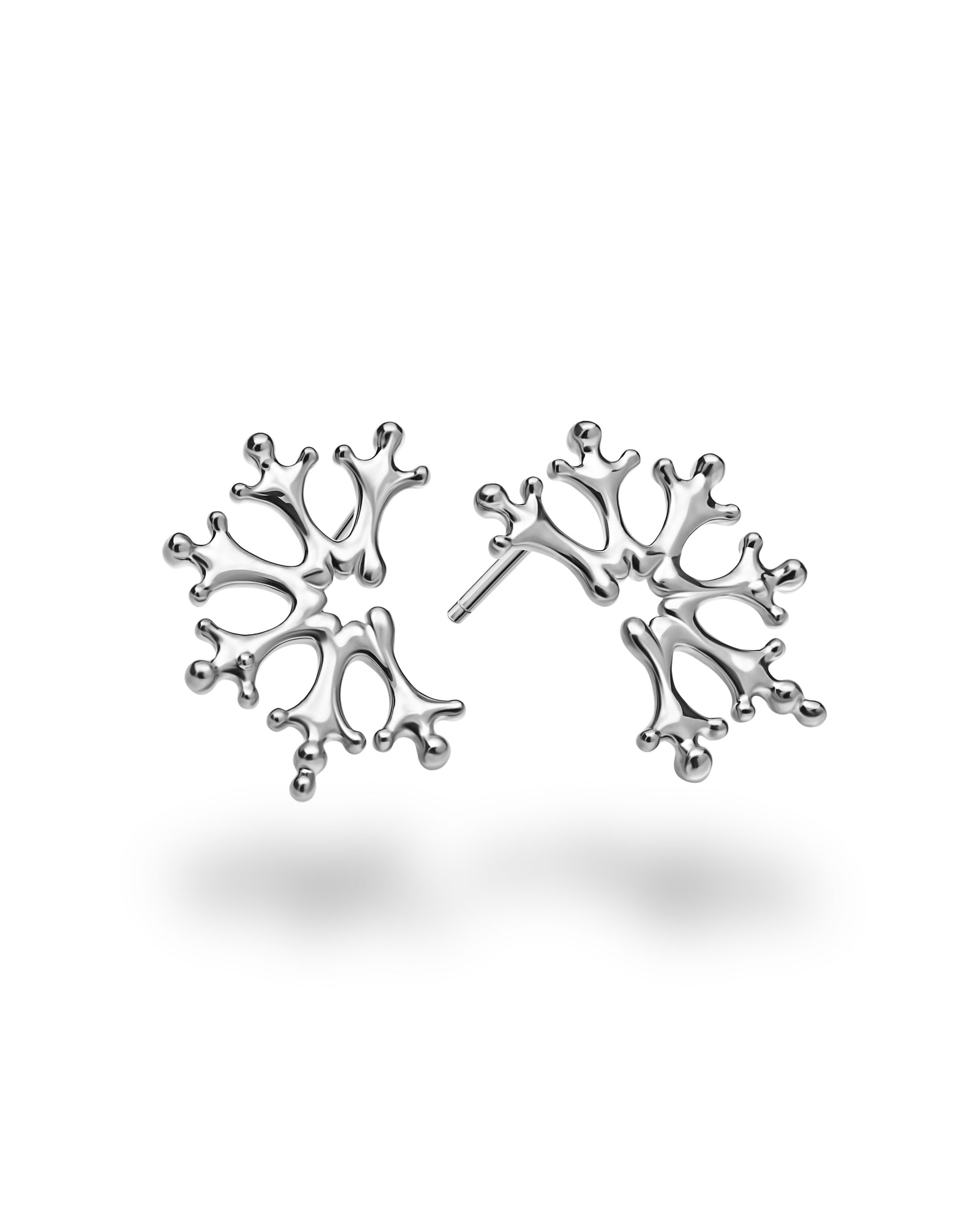 Goldene Frost Ohrstecker