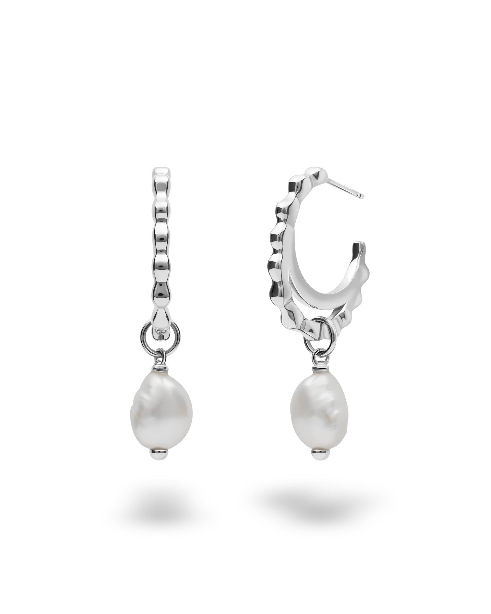 Tautropfen aus Perlenohrringen