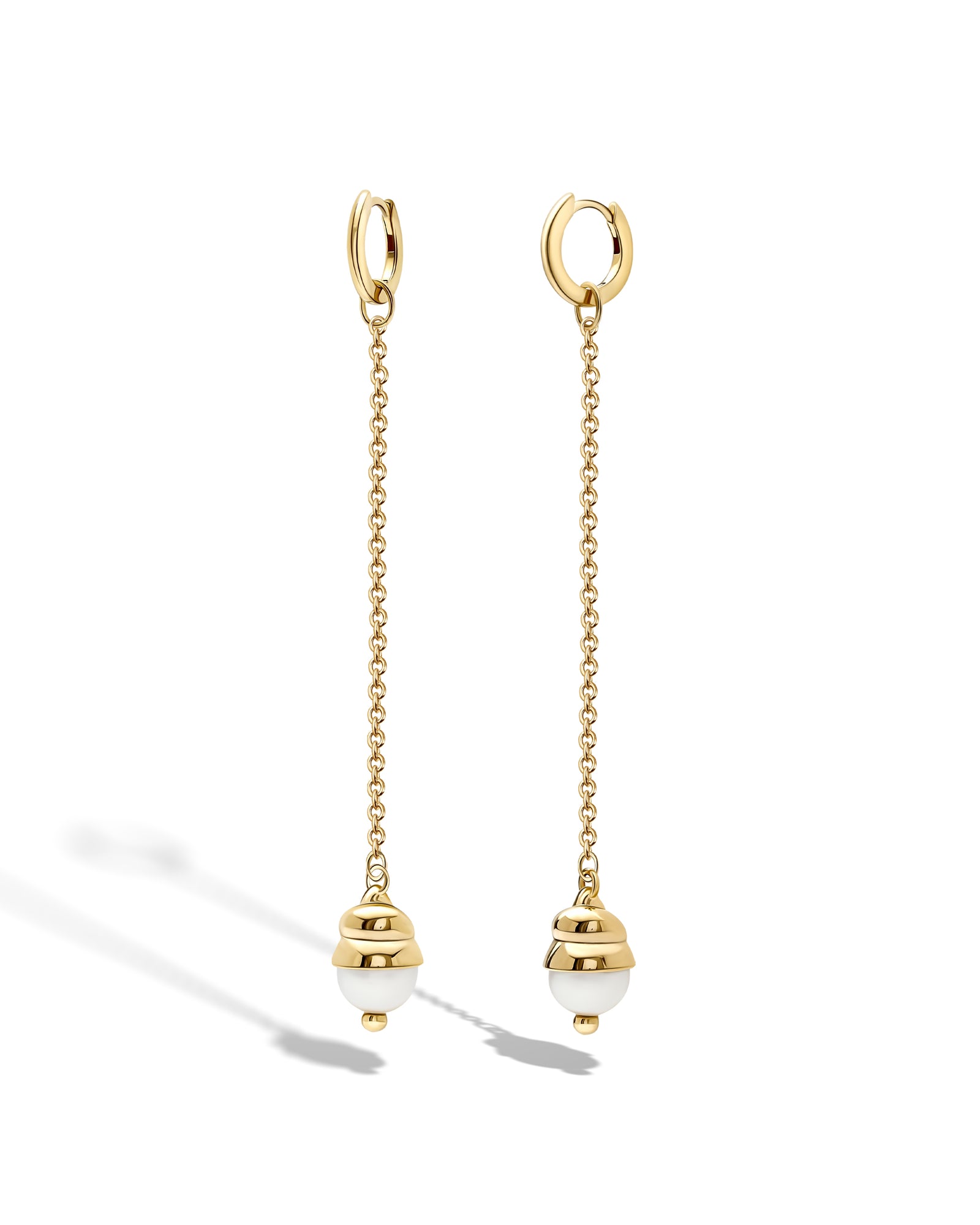 Glänzende Wasserfall-Ohrringe