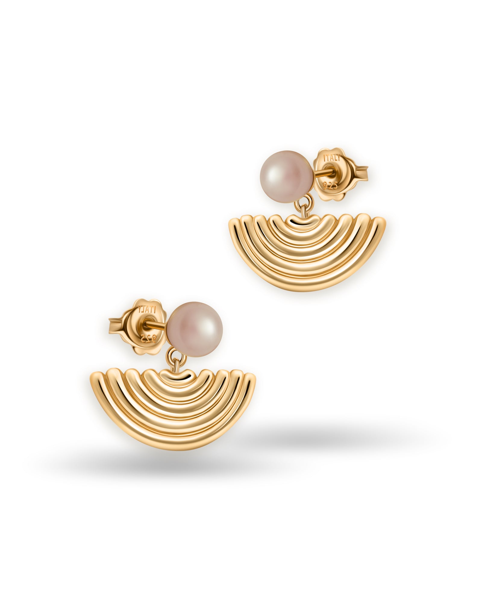 Ohrringe mit Halbmond-Fäden