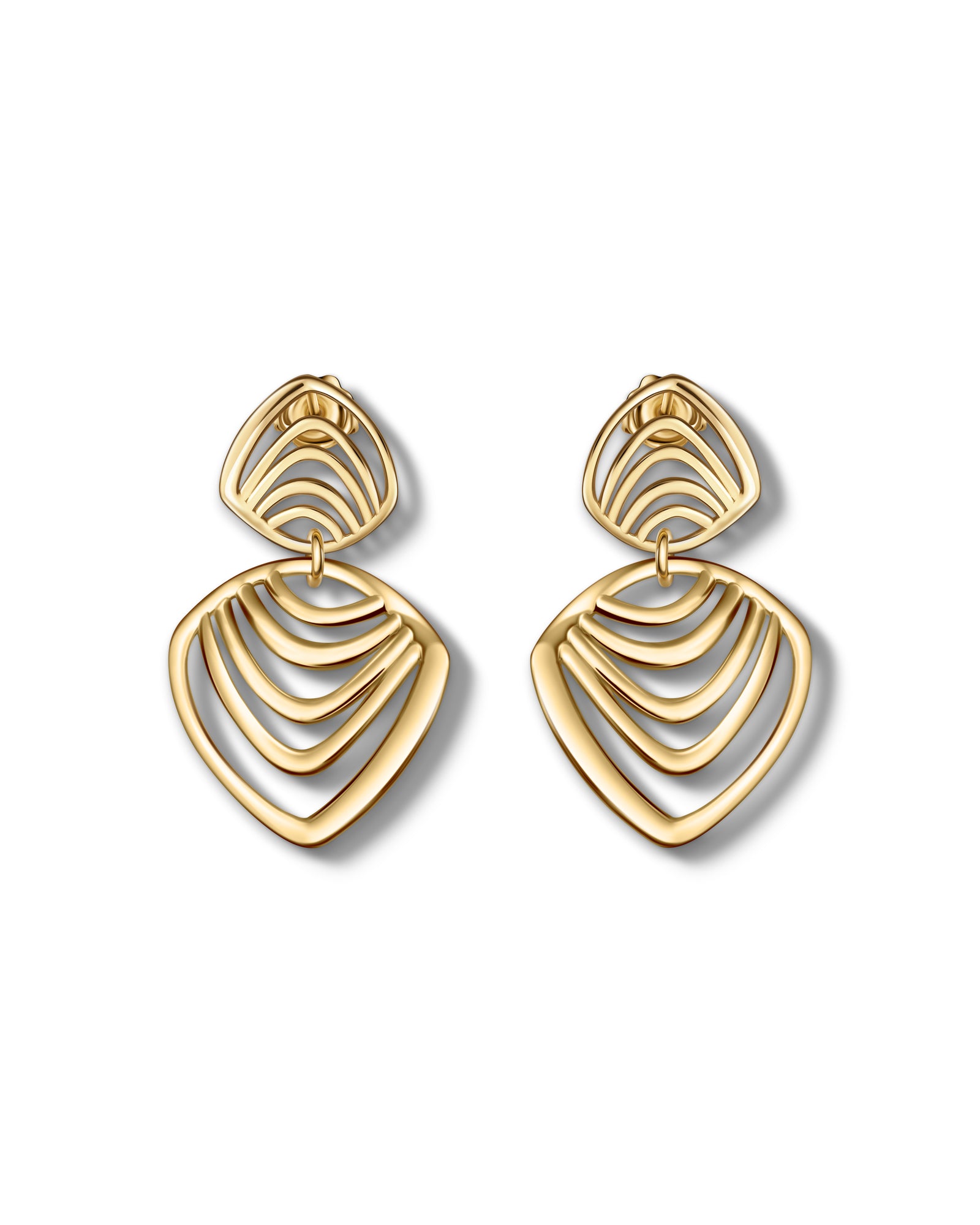 Doppelte Tropfenohrringe