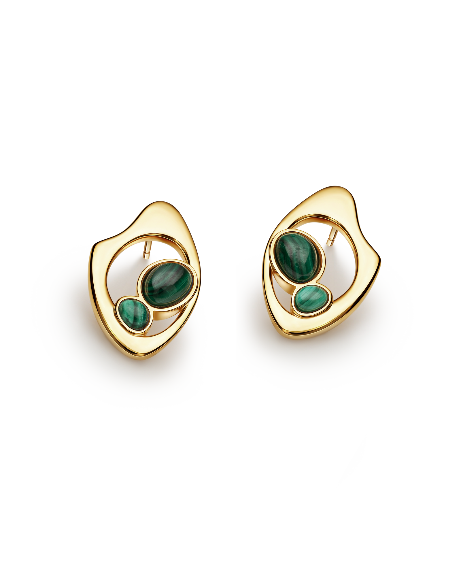 Ohrringe mit niedergeschlagenen Tropfen