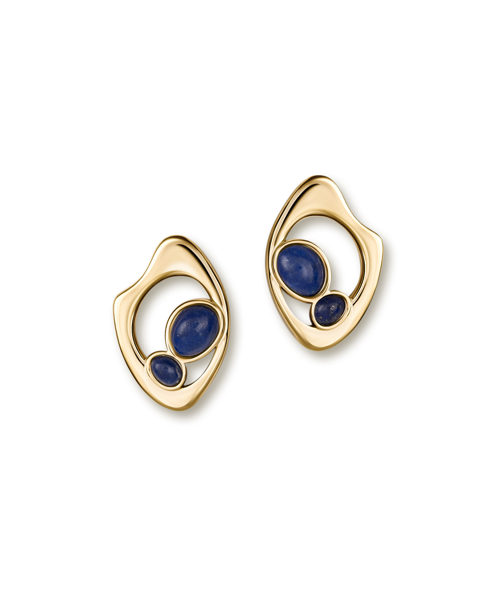 Ohrringe mit niedergeschlagenen Tropfen