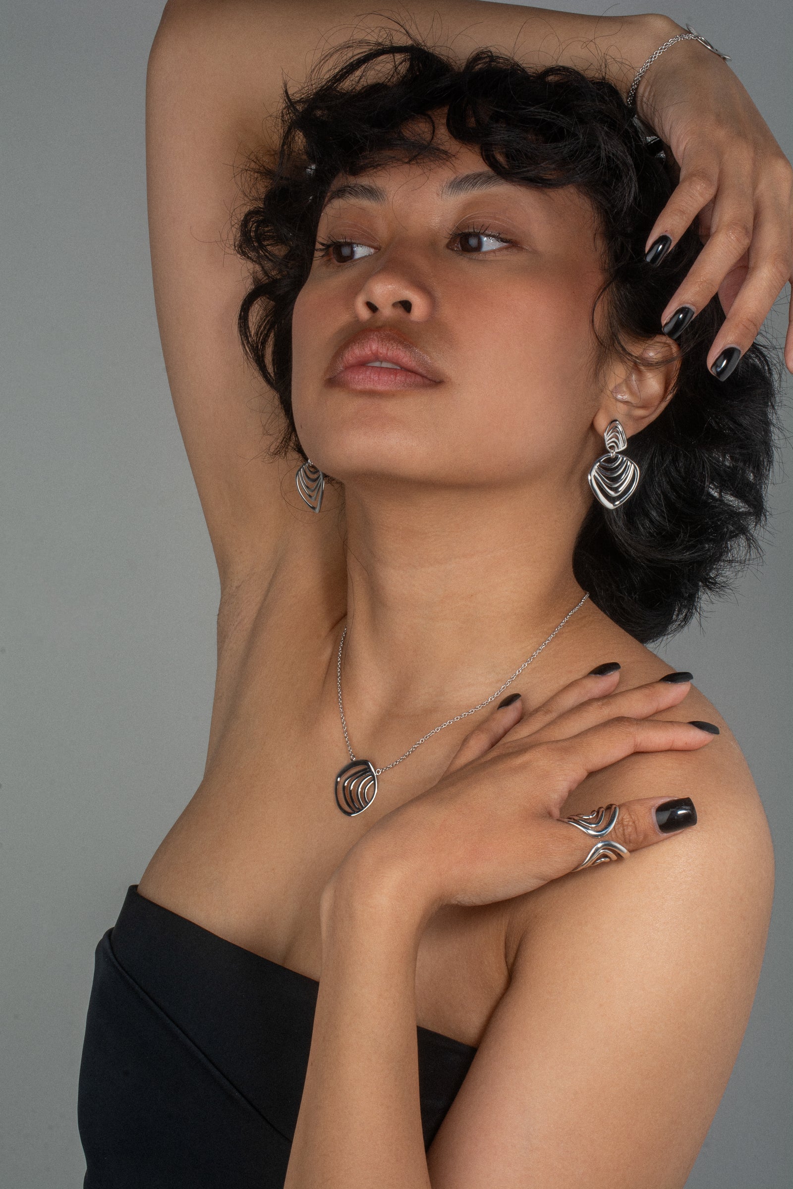 Doppelte Tropfenohrringe