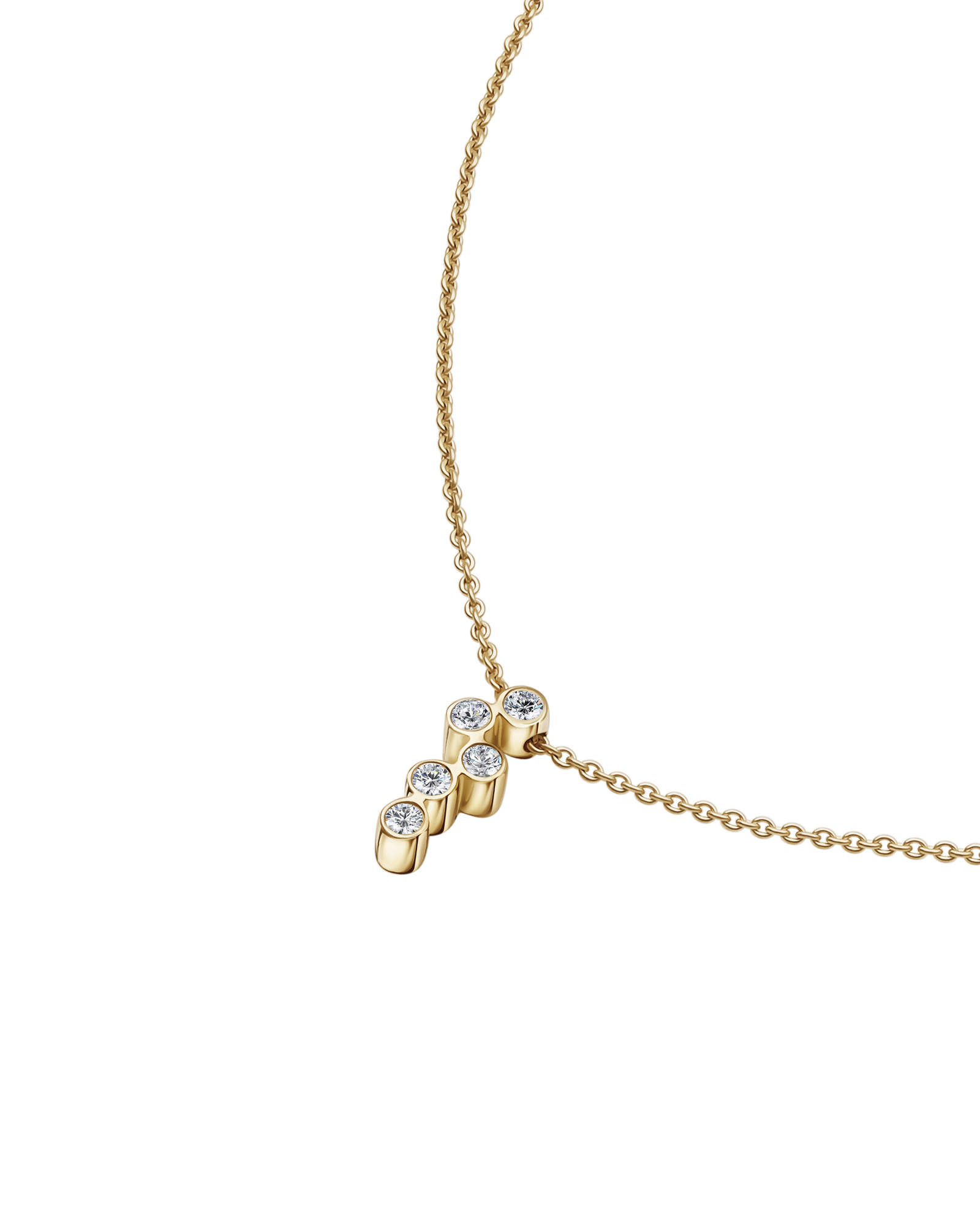 Diamant Starbust Halskette