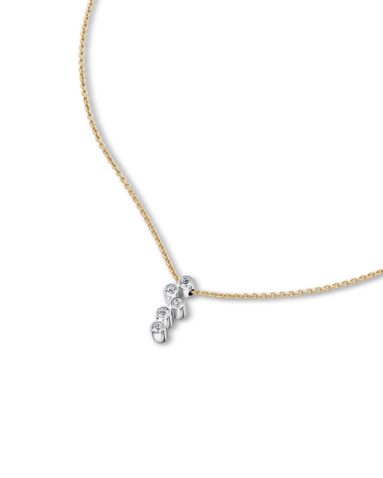 Diamant Starbust Halskette