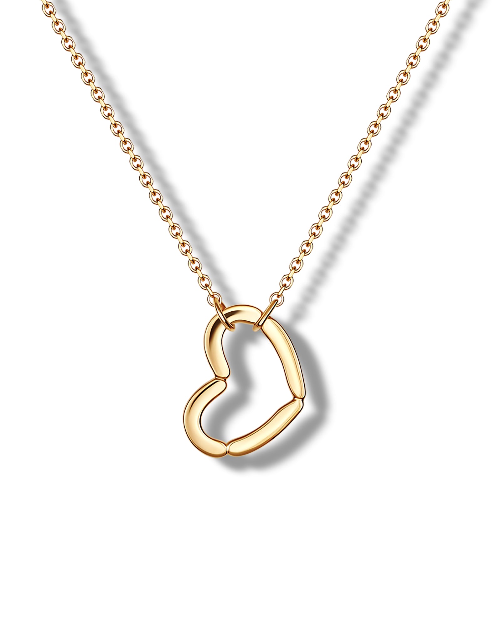 Goldene Herz Halskette