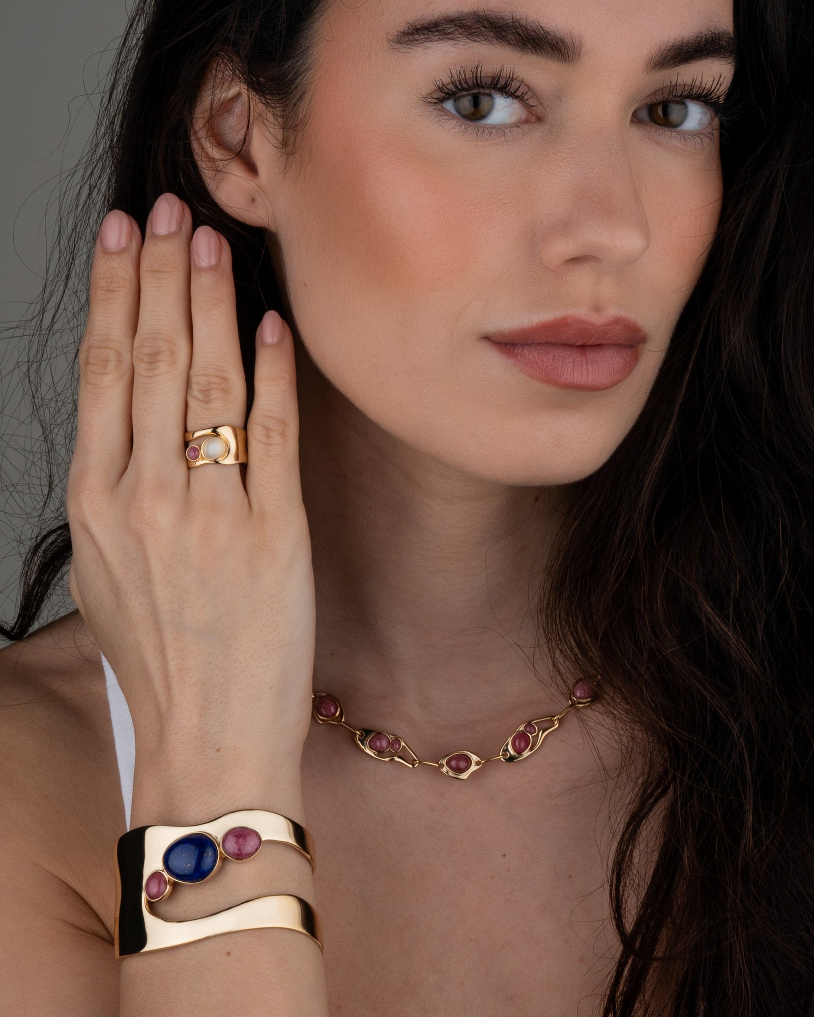 Unregelmäßiger Tropfen Armreif