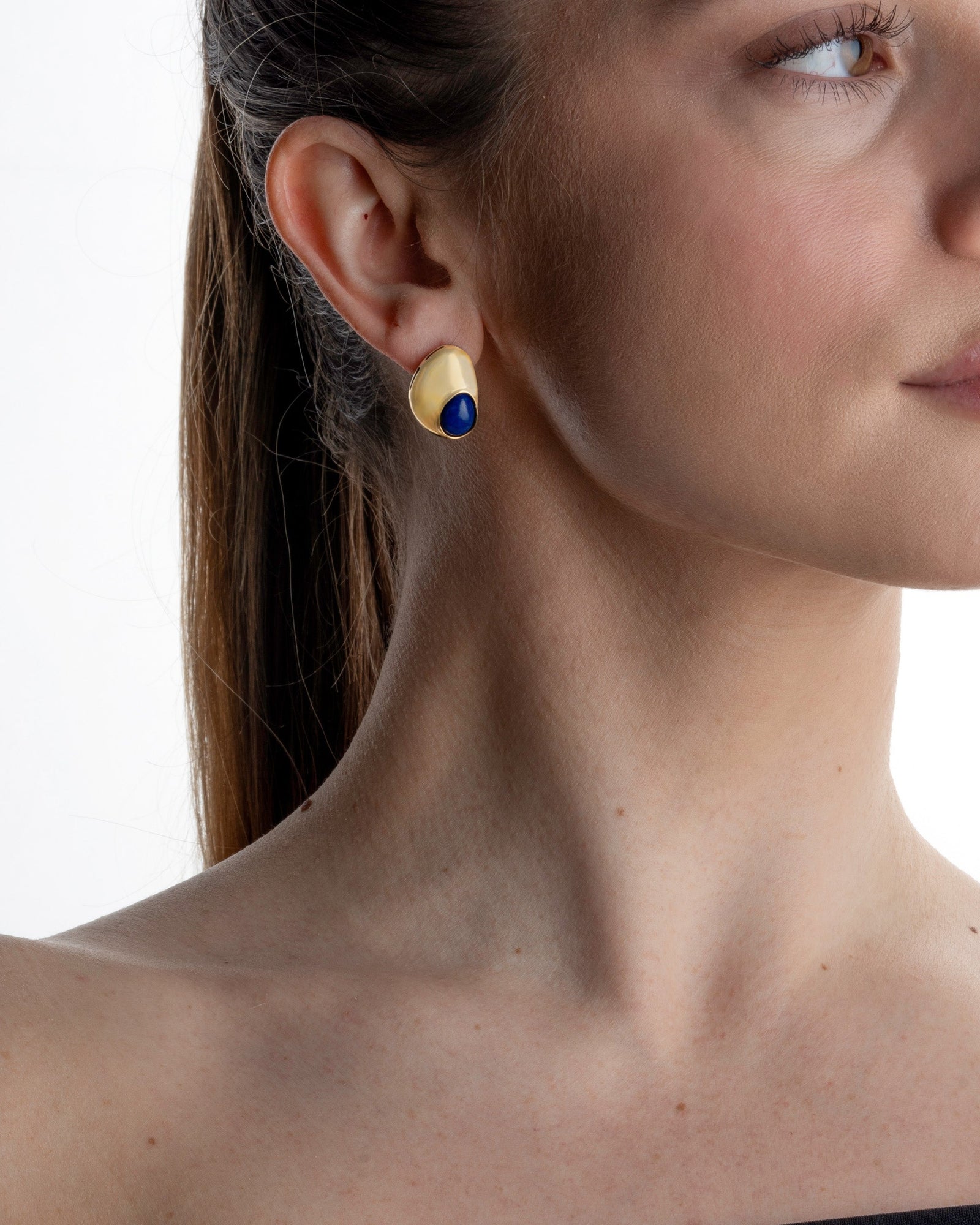 Mondtropfen-Ohrstecker