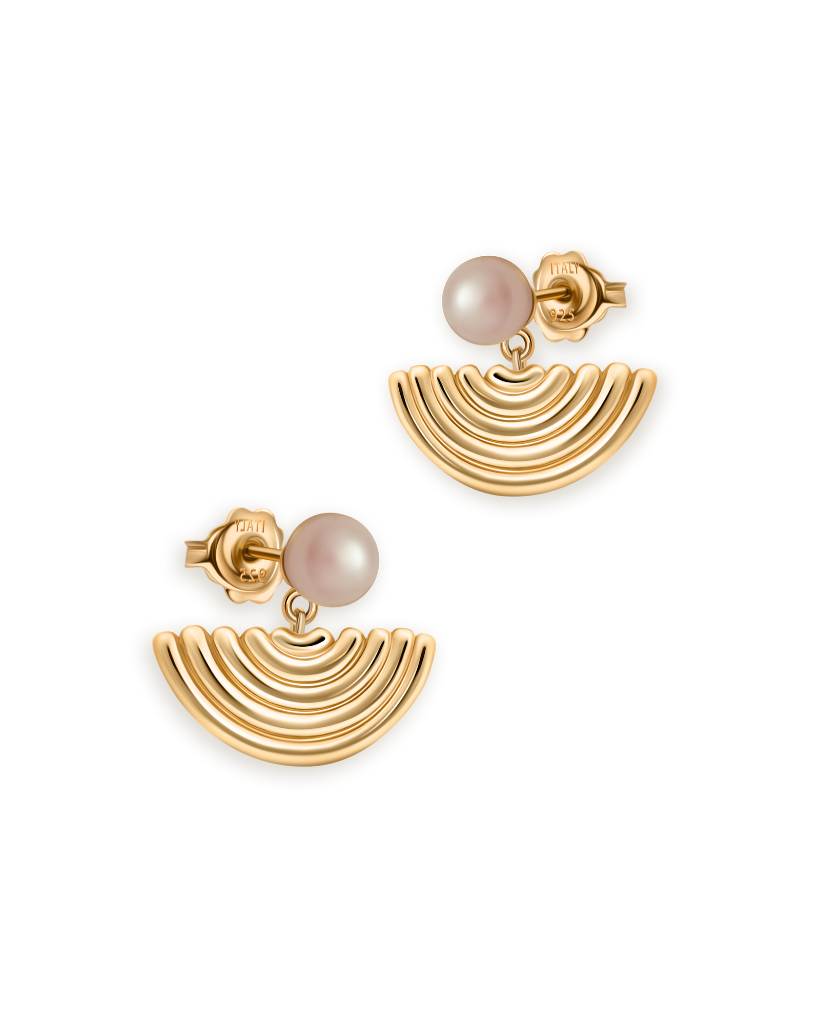 Ohrringe mit Halbmond-Fäden