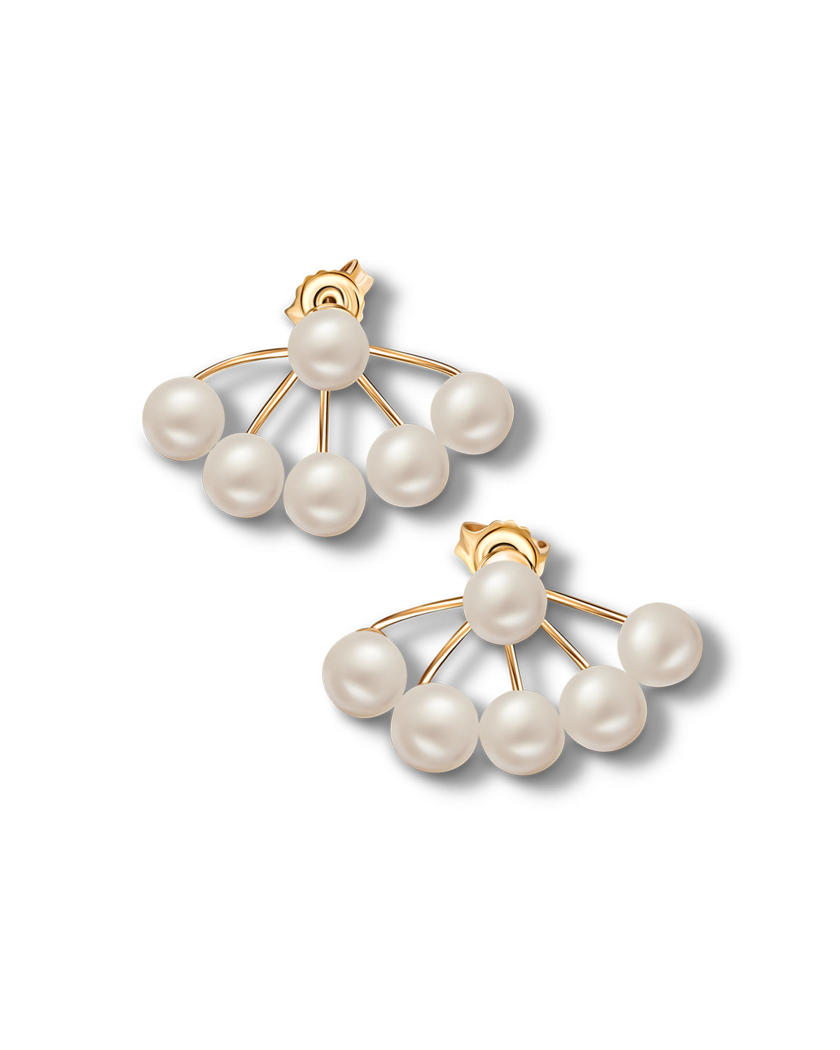 Multiple Pearl Stud Earrings