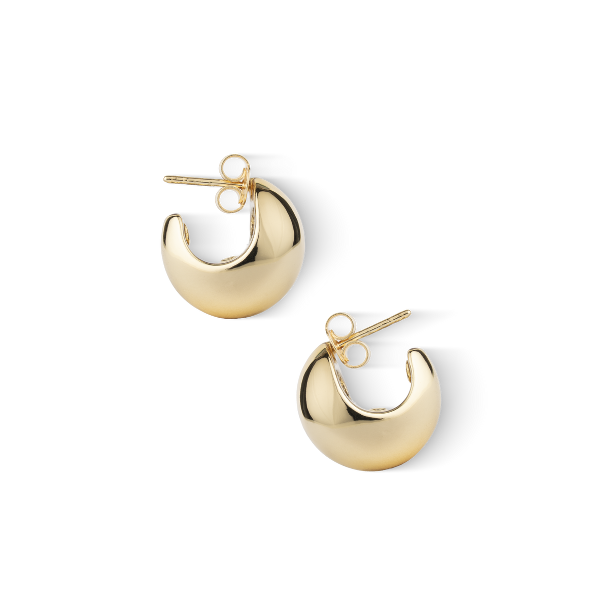 Moon Hoop Earrings