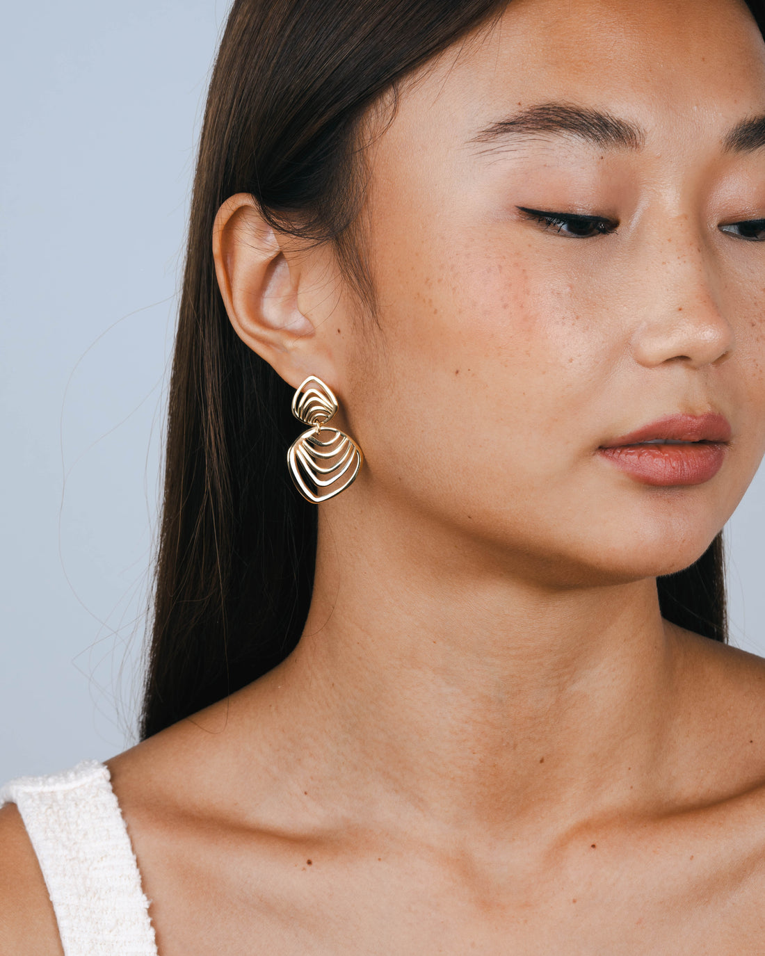 Doppelte Tropfenohrringe