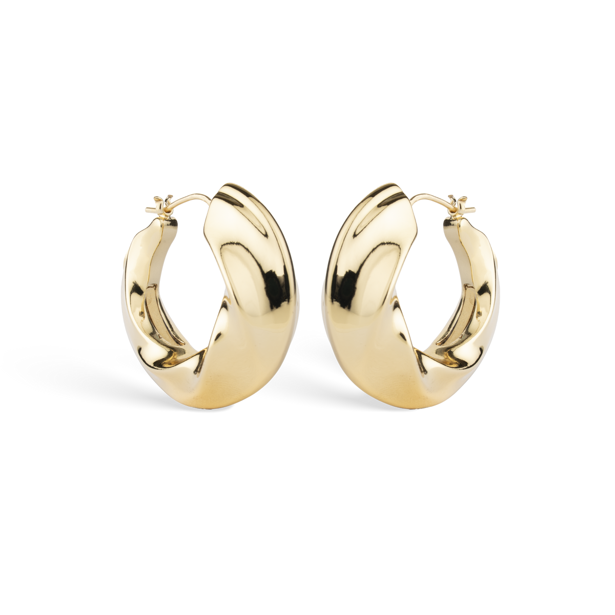 Lotus Hoops Earrings