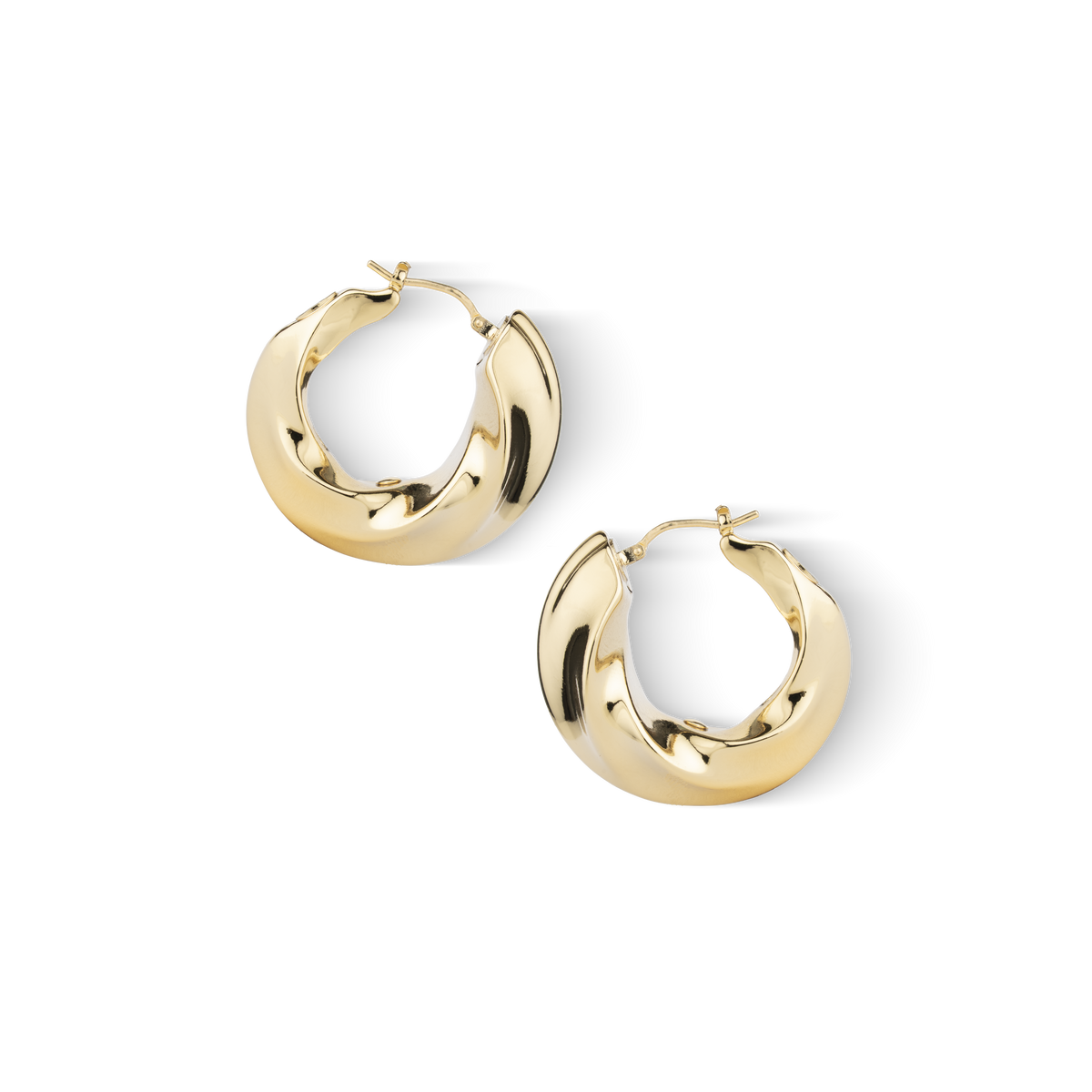 Lotus Hoops Earrings