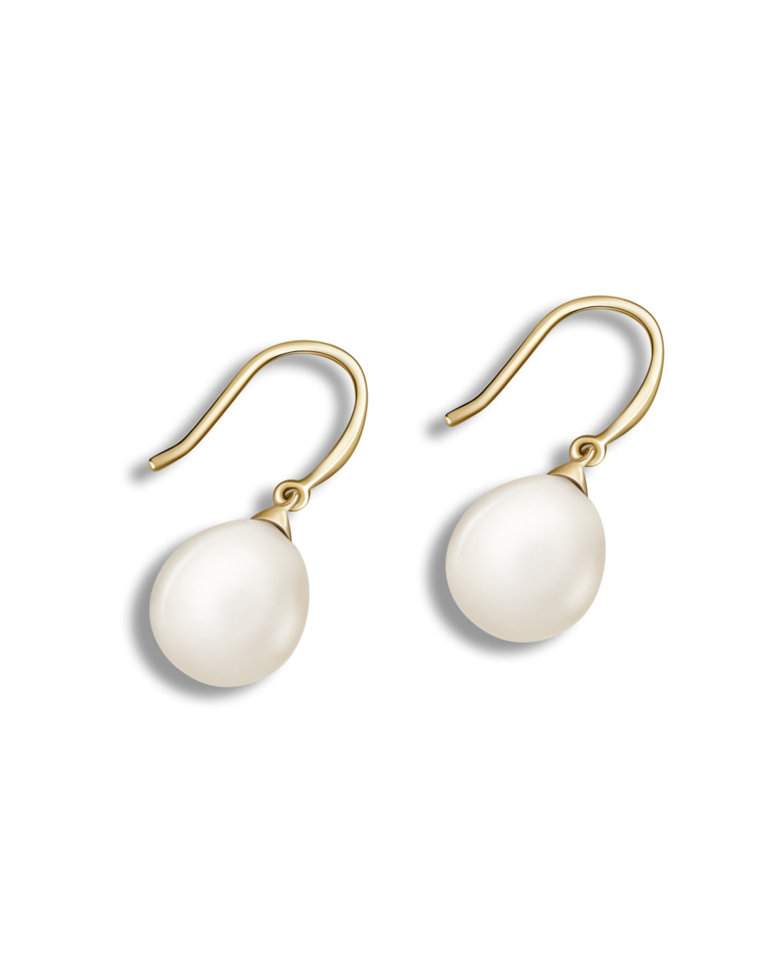 Tropfenförmige Perlenohrringe