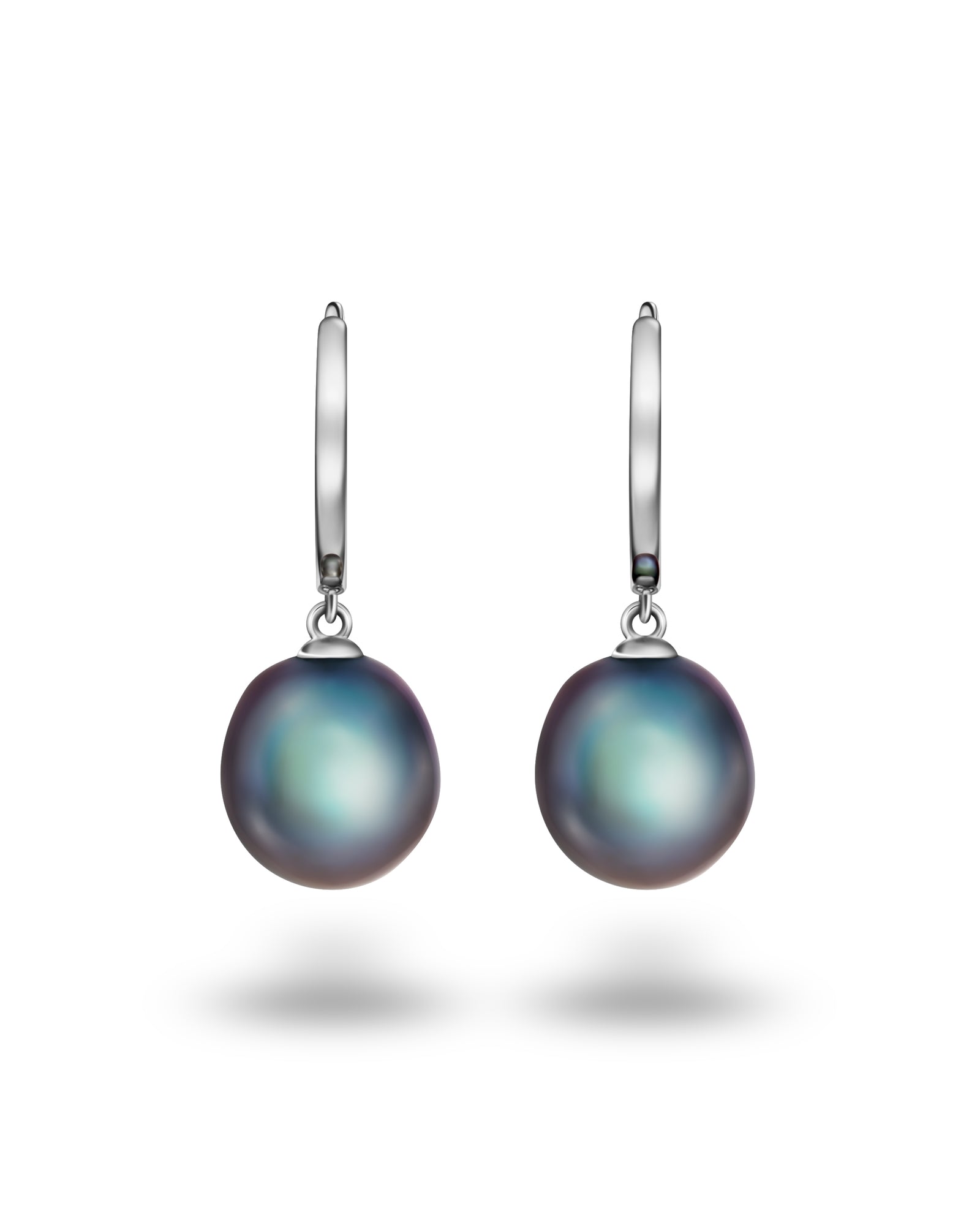 Natural Pearl Hoops