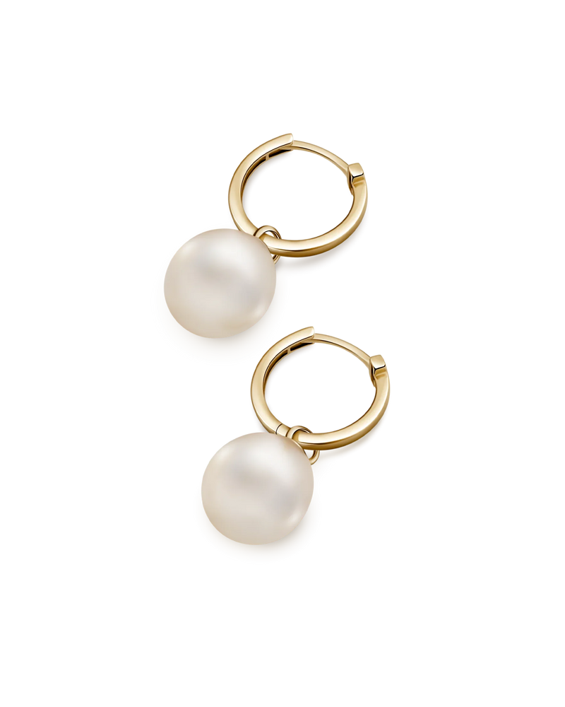 Natural Pearl Hoops – UNTAMD London