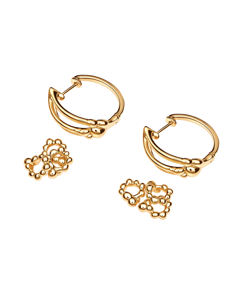 Bubble Triumph Earrings in 18k gold vermeil – UNTAMD London