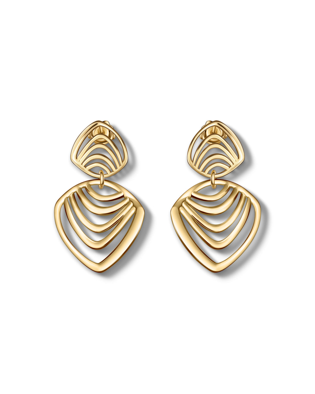 Doppelte Tropfenohrringe