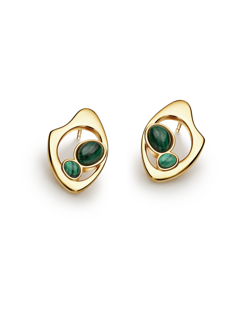Crestfallen Droplets Earrings in 18k gold vermeil – UNTAMD London