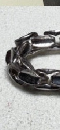 Solid Large Box Chain white gold