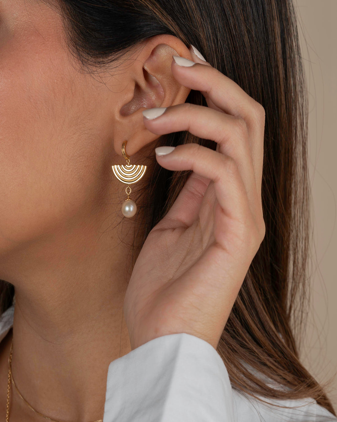 Ohrringe „Pracht“ mit Perlglanzeffekt