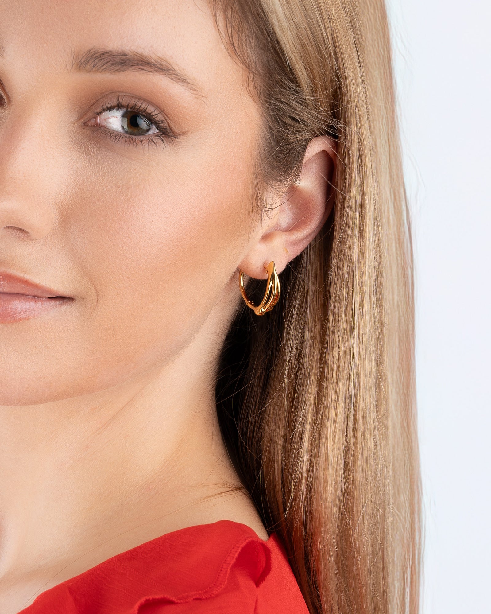 Modern Twist Hoops