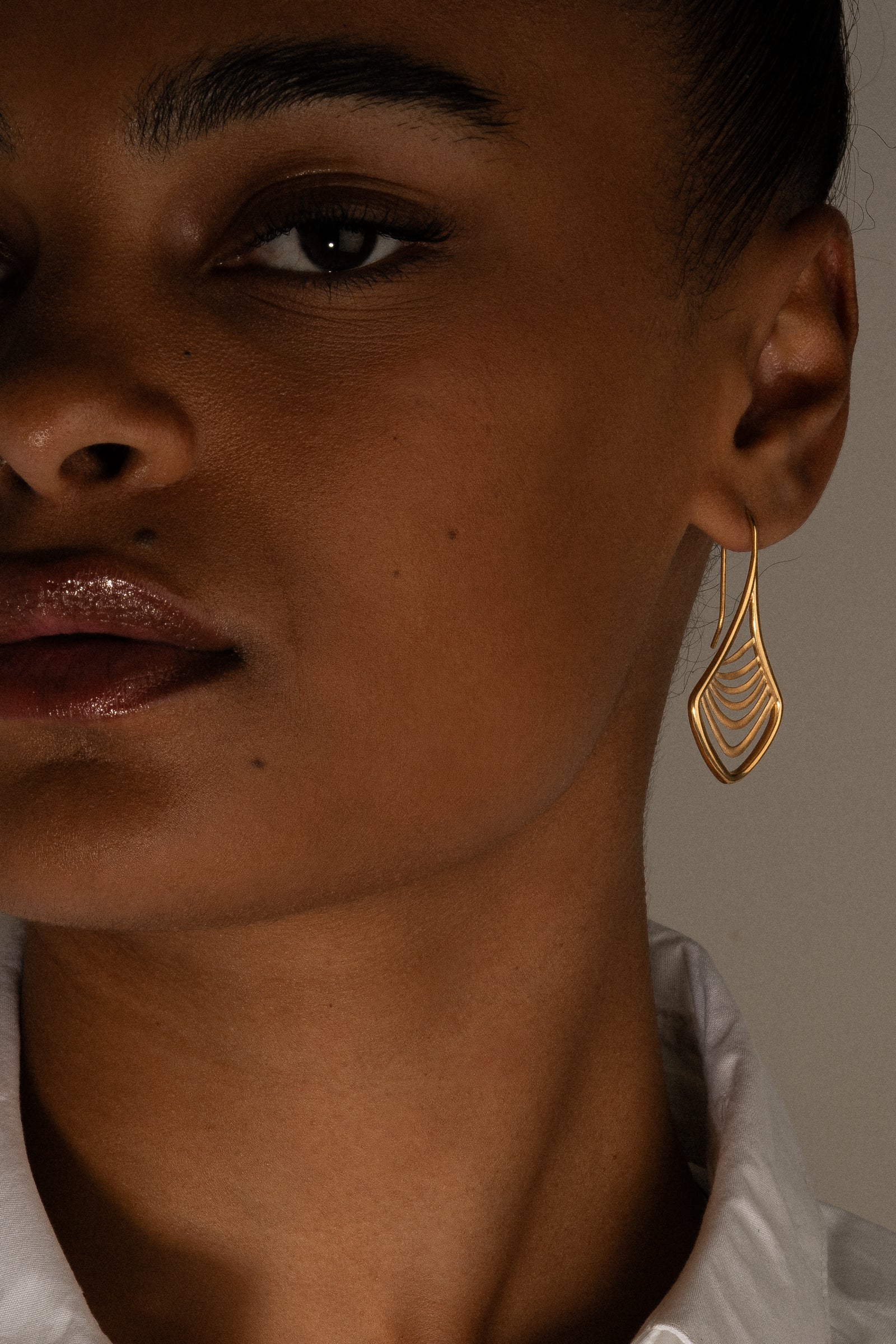 Fine Drop Elongated Earrings