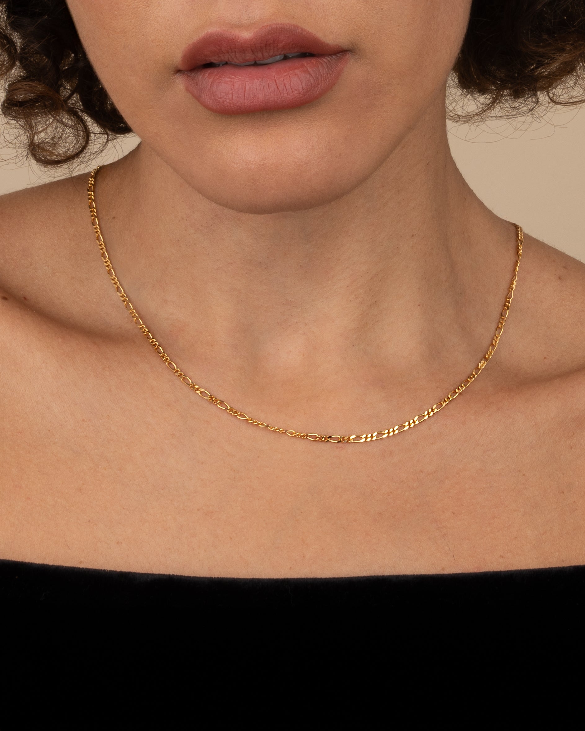 Shop High-Quality Gold Vermeil Figaro Chains for Necklaces | UNTAMD