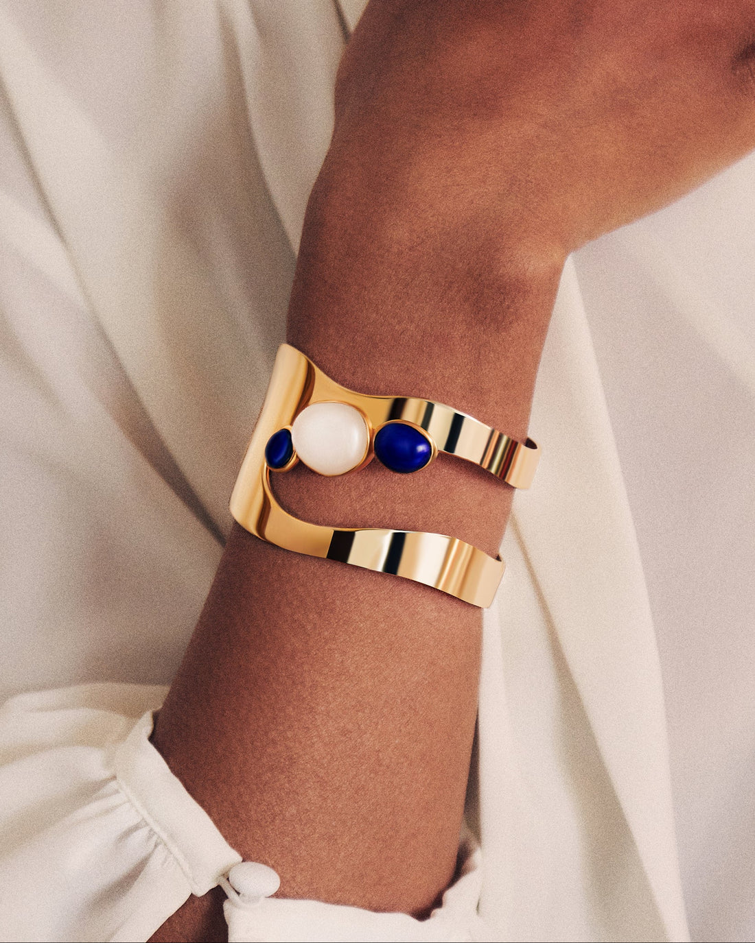 Unregelmäßiger Tropfen Armreif