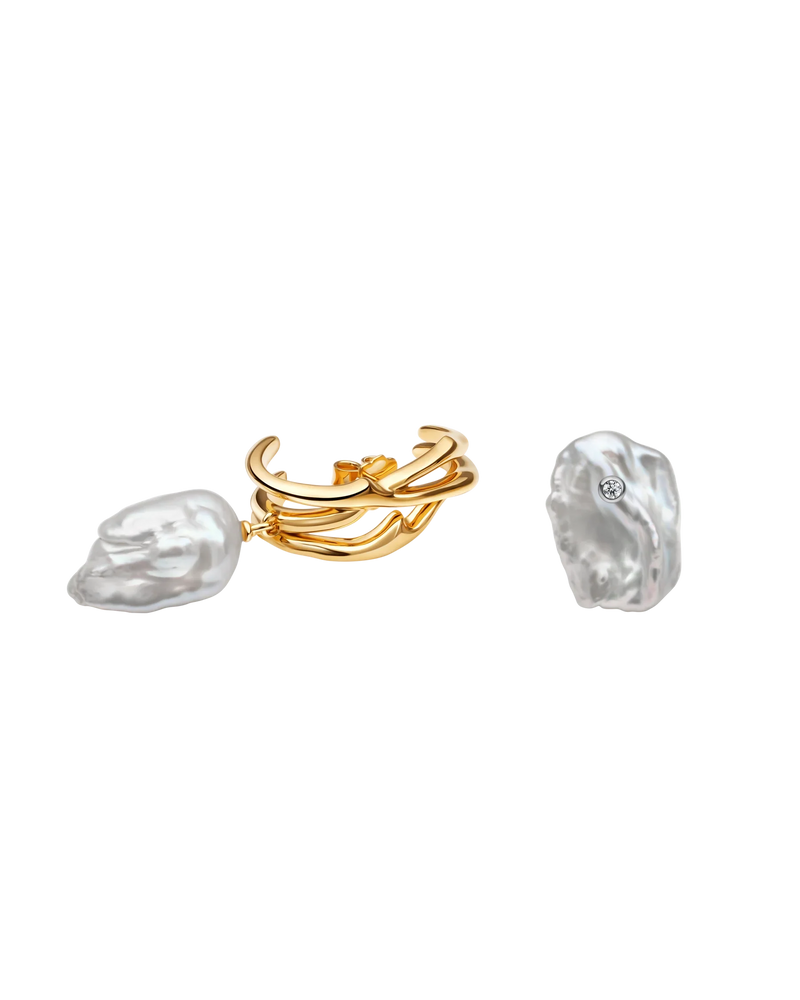 Darya Earrings in 18k gold vermeil – UNTAMD London