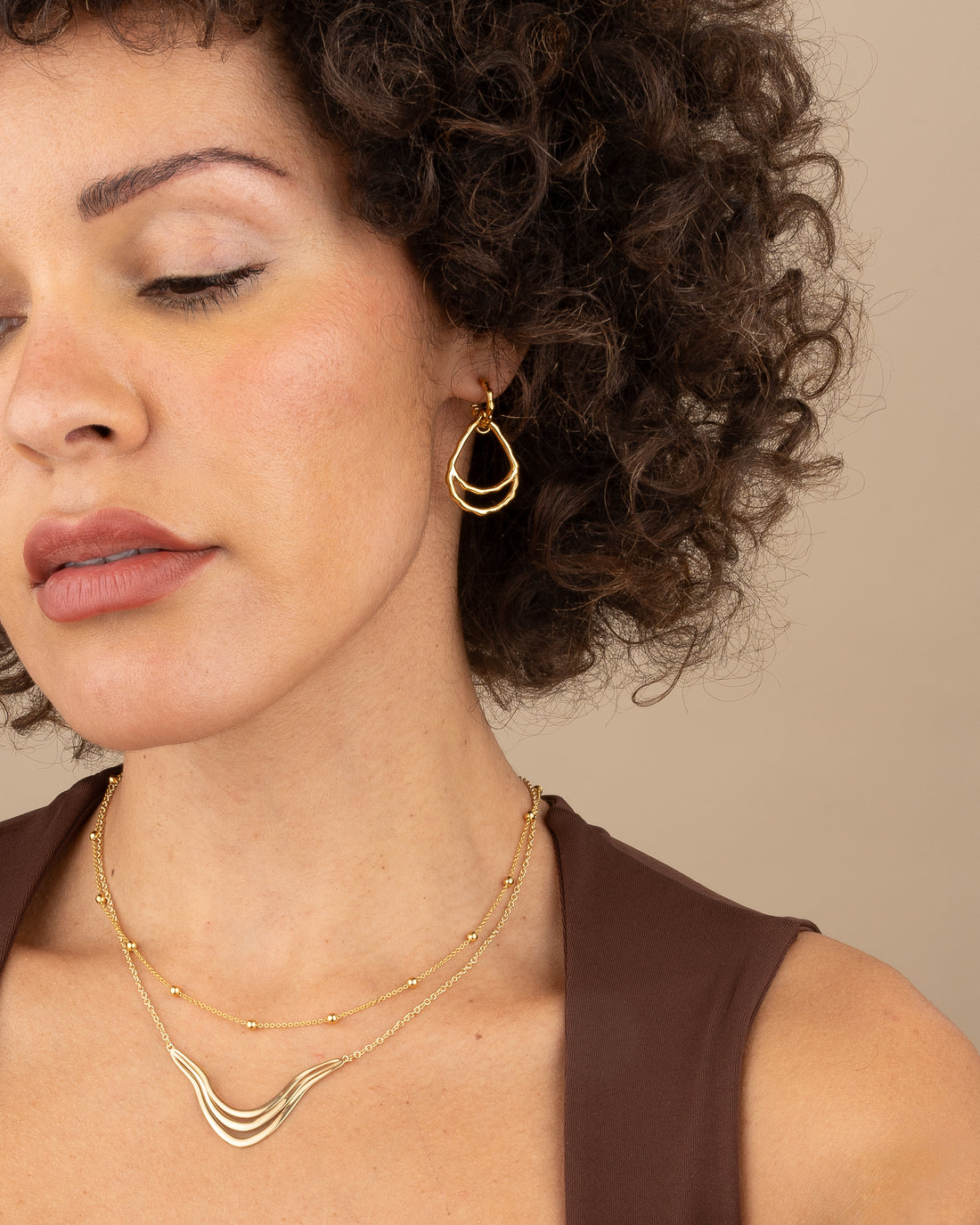 Droplet Silhouette Earrings