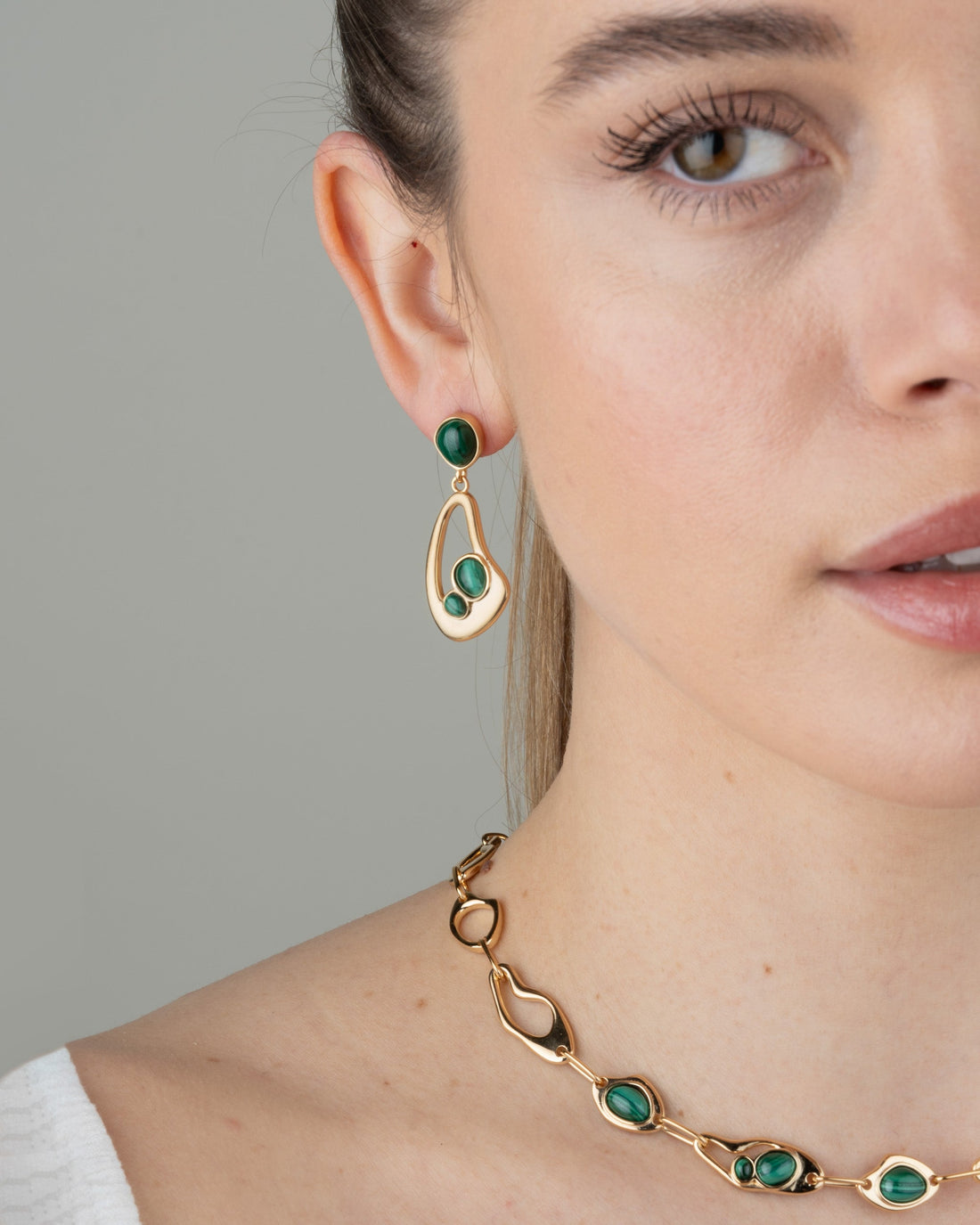 Edelstein-Kaskaden-Ohrringe