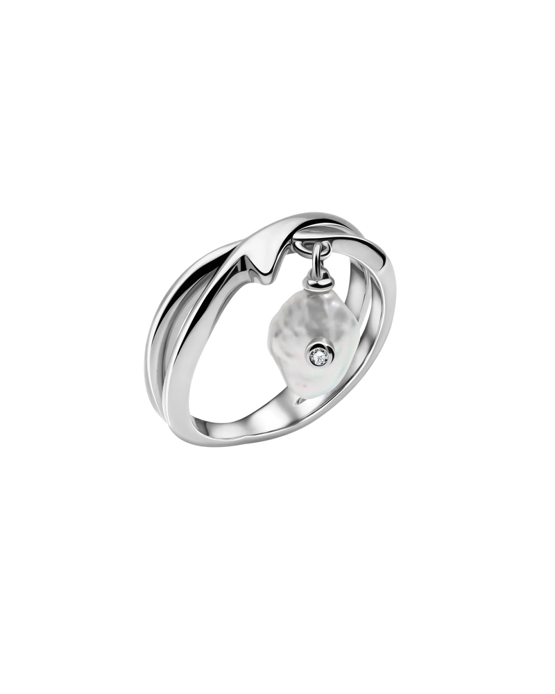 Sabrina Ring in rhodium-plated sterling silver – UNTAMD London