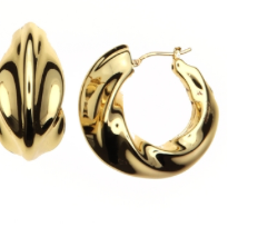 Lotus Hoops Earrings