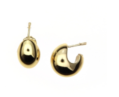 Moon Hoop Earrings