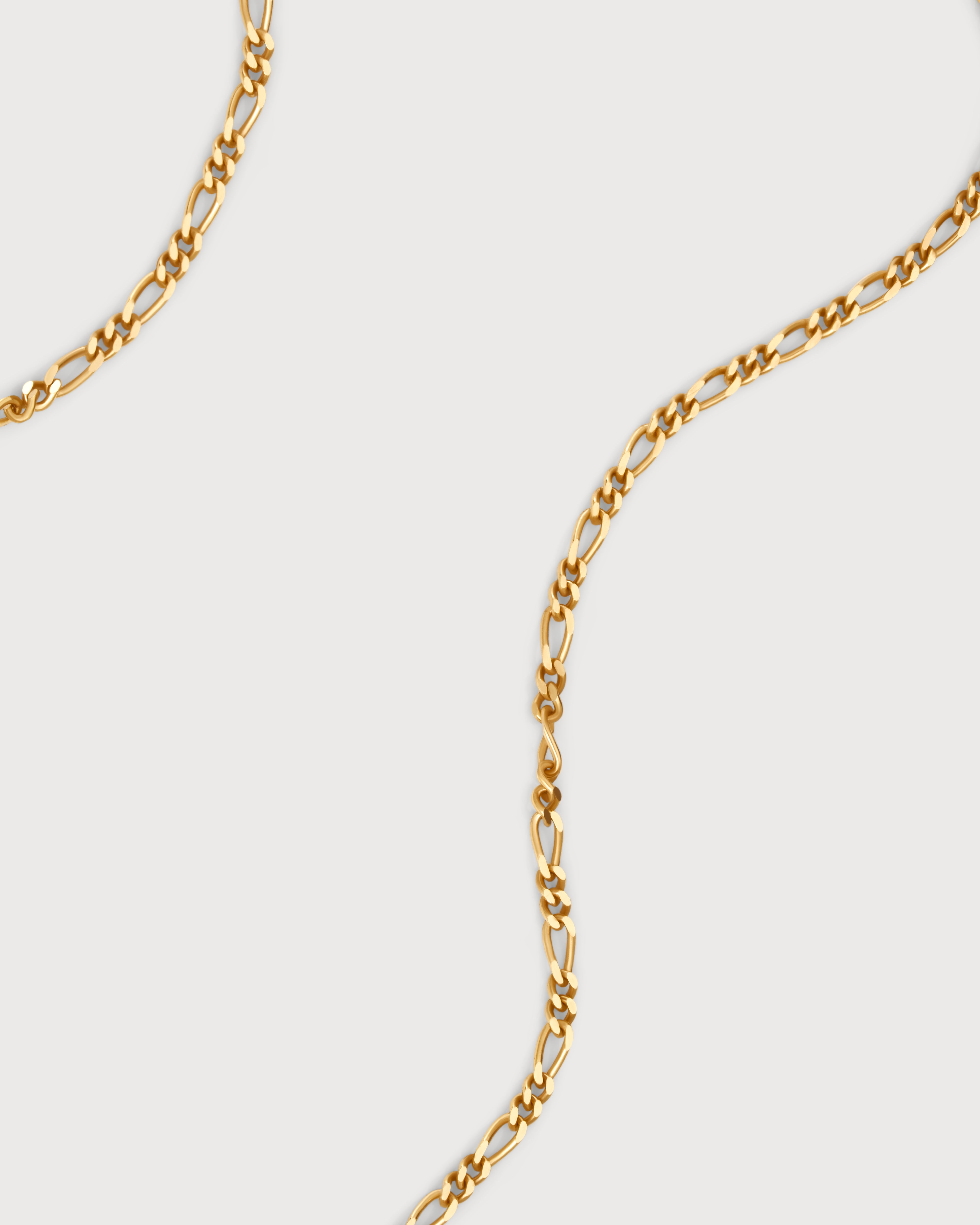 Shop High-Quality Gold Vermeil Figaro Chains for Necklaces | UNTAMD